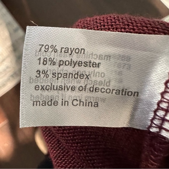 Lane Bryant Maroon V-Neck Dress with Lace Detail
Size 18/20 - Picture 5 of 5